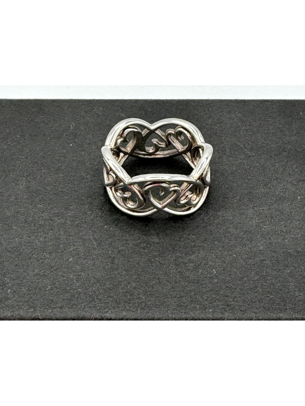 Vintage Tiffany & Co. Paloma Picasso "Loving Hearts" Sterling Silver ring [COPY]